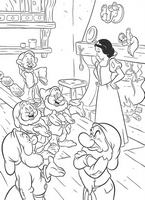 kolorowanki Królewna Śnieżka Disney, malowanka do wydruku dla dzieci numer  21